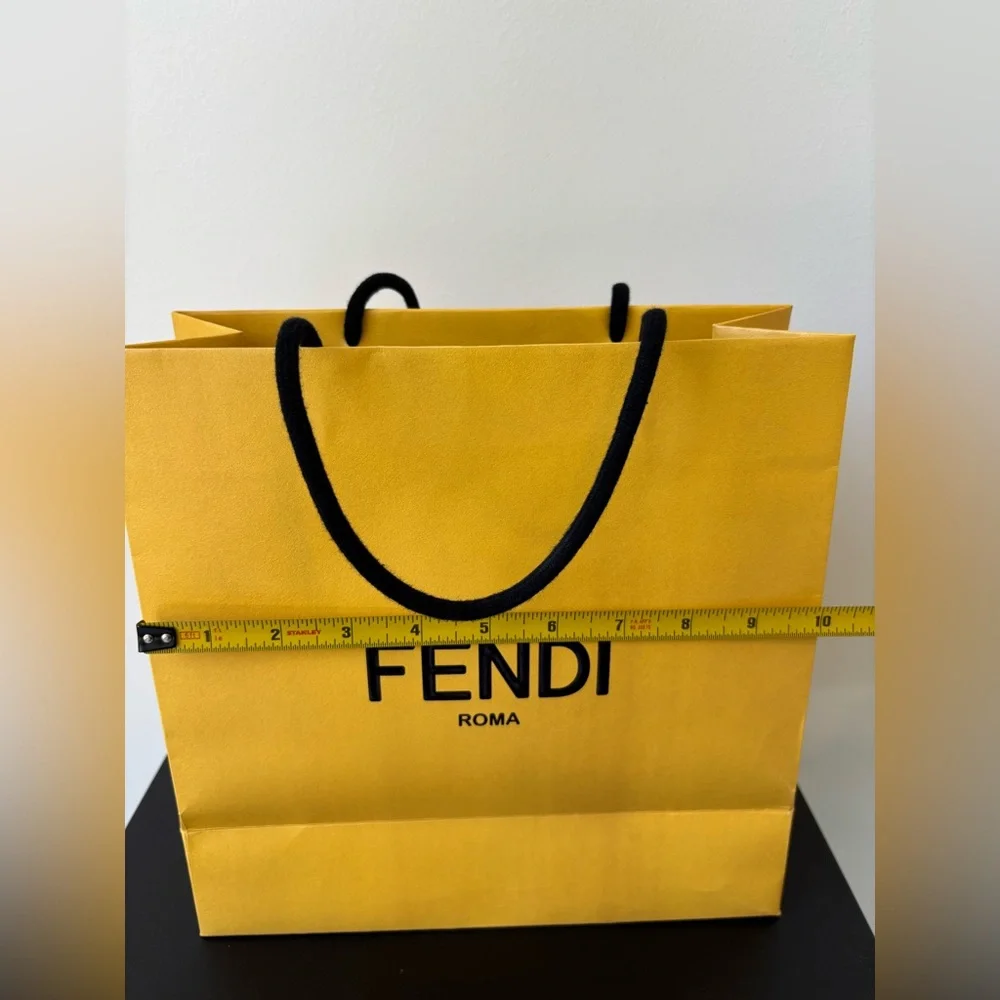 Fendi Yellow Shopping Bag